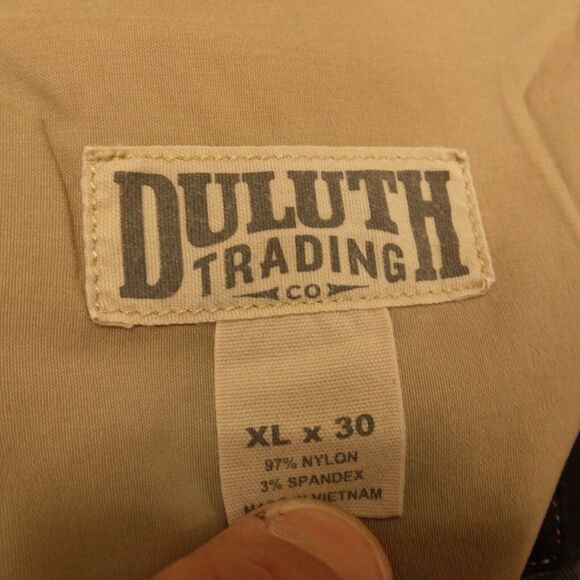 Duluth Trading CO pants mens XL XLarge 38x30 khaki tan nylon stretch hiking belt - Picture 6 of 7